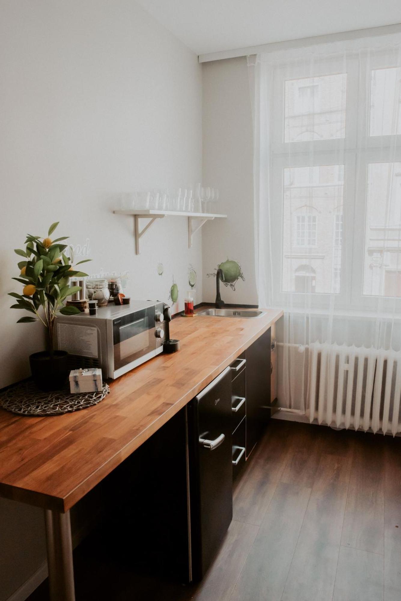 Lemon Tree Apartament Sw Ducha Gdansk Apartman Kültér fotó